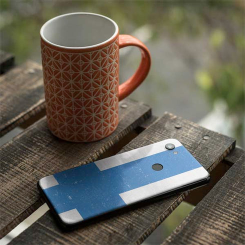 Finland Flag Distressed Google Pixel 3a Skin